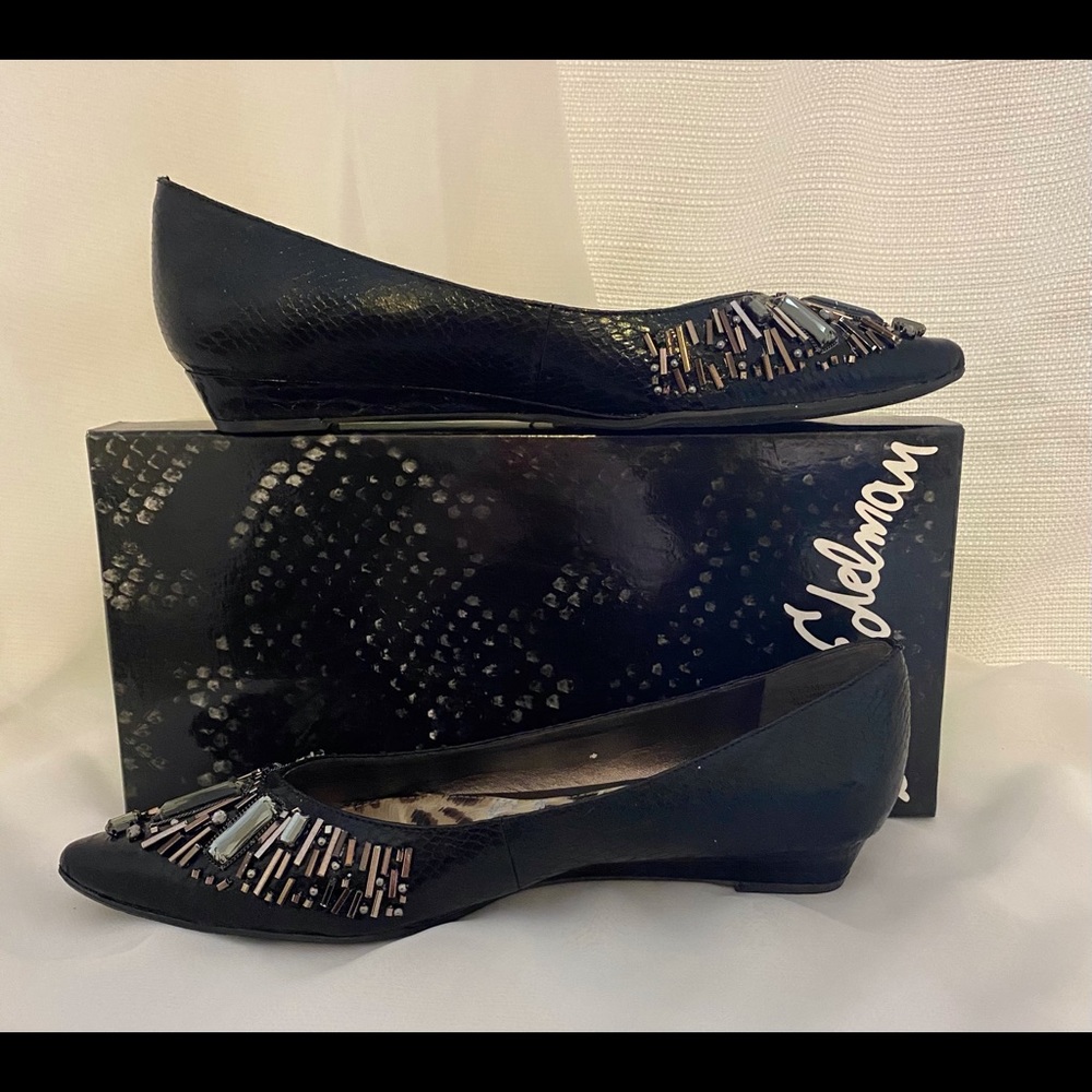 Sam Edelman Irela Embellished Leather Flats - Picture 3 of 11
